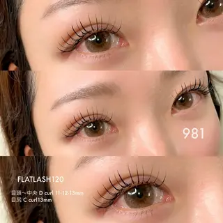 マツエク・マツパ 981 KURUMIのマツエク・マツパデザイン