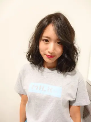 ミディアム カラー _WHITE高槻店 yusukeのヘアスタイル