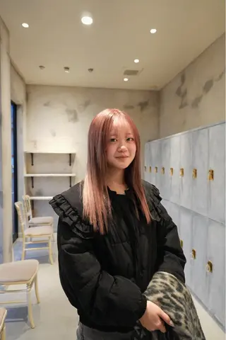 ロング カラー なかやま れいかのヘアスタイル