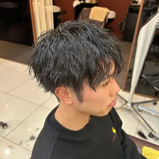 パーマ メンズ トップスタイリスト 林すずかのヘアスタイル