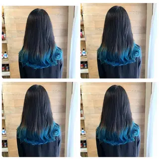 ロング カラー 京都大人女性ショート 徒歩1分/秋山のヘアスタイル