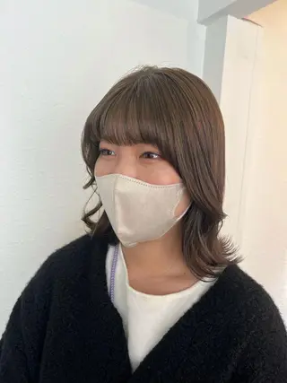 ミディアム 名駅/艶韓国風ヘア miyabiのヘアスタイル