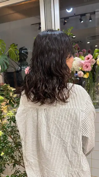 ミディアム パーマ 天王寺美容室/ アヤカのヘアスタイル