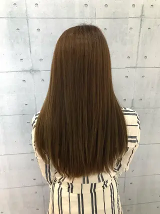 ロング カラー 金沢 広美のヘアスタイル