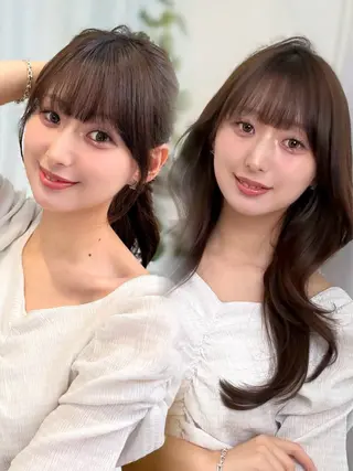 ロング 中顔面短縮 顔まわり新田大翔のヘアスタイル