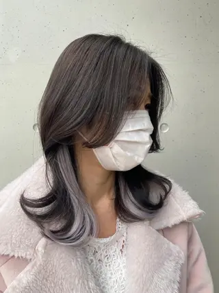 セミロング カラー 和歌山韓国ヘア🌙 MOEのヘアスタイル