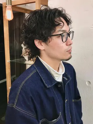 ショート パーマ メンズ 木村陸弥🌿似合わせ 再現性メンズヘアのヘアスタイル