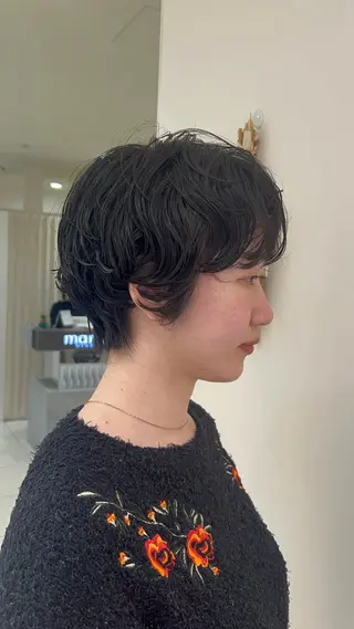 ショート パーマ ボブ/ 似合わせ🥀原ちひろのヘアスタイル