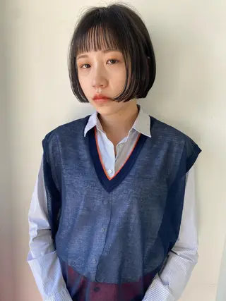 ショート カラー riria/ボブ /透明感カラー🎀のヘアスタイル