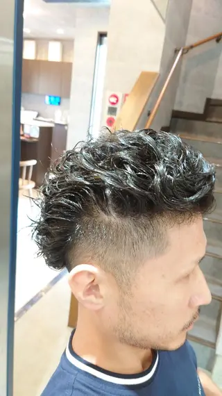 パーマ メンズ 浅野  勇貴のヘアスタイル