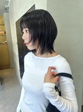 ミディアム kyoka/レイヤー /ハッシュカットのヘアスタイル