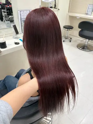 セミロング カラー ヘアアレンジ 鈴木 紅葉のヘアスタイル
