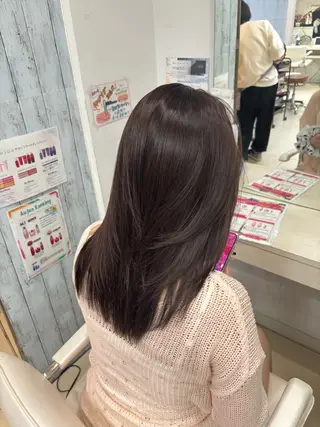 ミディアム カラー 🎀ゆい🎀 髪質改善カラー🎀のヘアスタイル