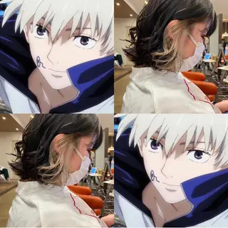 ショート カラー デザインカラー🌈 高木リョウのヘアスタイル