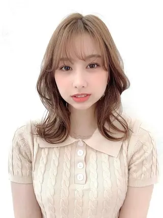 ミディアム ❕カットカラーモデル 様募集中❕nanaのヘアスタイル