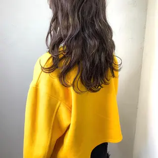 セミロング カラー YUSUKE レイヤーカットカラーのヘアスタイル
