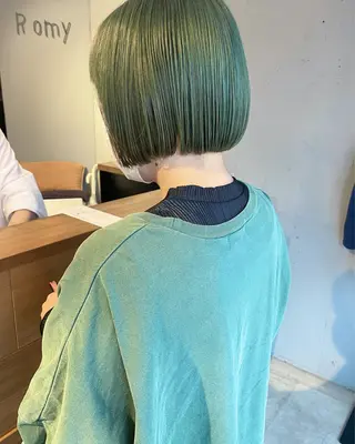 ミディアム カラー 東 みのりのヘアスタイル