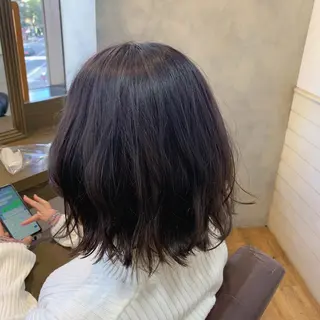 ミディアム カラー ✨️美髪矯正×似合わ せ艶カラー✨藤田透のヘアスタイル