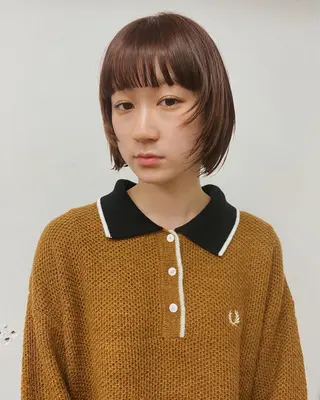 ショート カラー ヘアアレンジ ニュアンスヘア🌔 nanakoのヘアスタイル