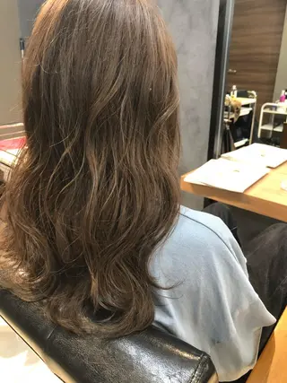 ロング カラー ヘアアレンジ メンズ キッズ ネイル マツエク・マツパ 透明感カラー🤎 ゆりのヘアスタイル
