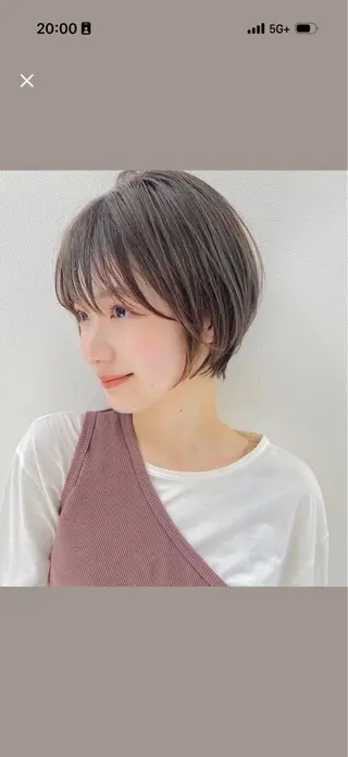 ショート 名駅/ショート/ボブ 透明感カラー/優里のヘアスタイル