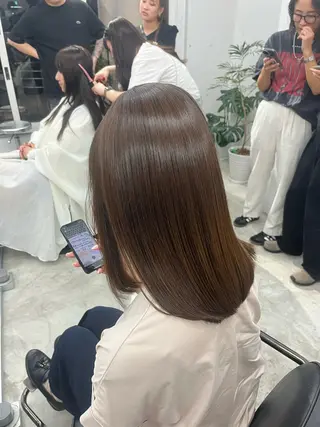ミディアム カラー An 矯正モデル募集✨のヘアスタイル