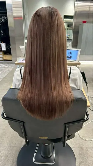 ロング himari💜 暖色/レイヤーカットのヘアスタイル
