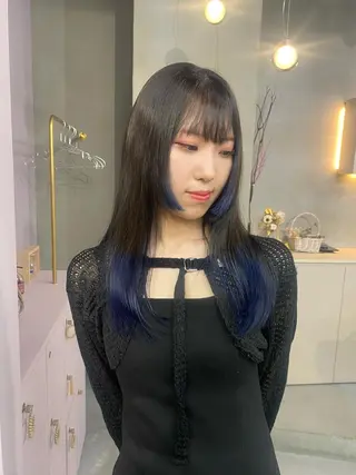 セミロング 前橋 姫奈のヘアスタイル