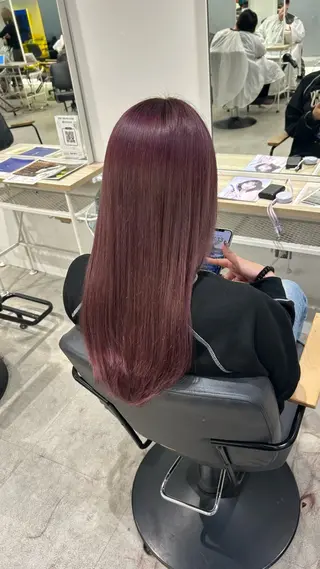 ロング カラー himari💜 暖色/レイヤーカットのヘアスタイル
