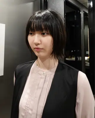 ミディアム 川田大輝 ナチュラルモードのヘアスタイル