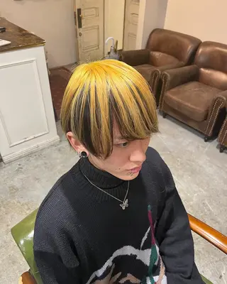 カラー メンズ 高島 凜のヘアスタイル