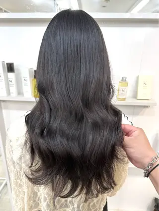 セミロング カラー 髪質改善/レイヤー ストウシンゴのヘアスタイル