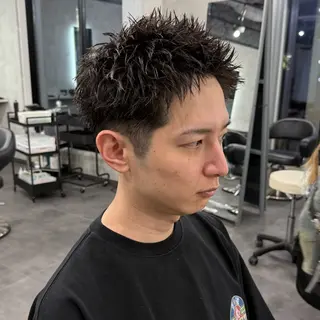ショート パーマ メンズ スパイキーショート/ 短髪/渋谷/kiyoのヘアスタイル