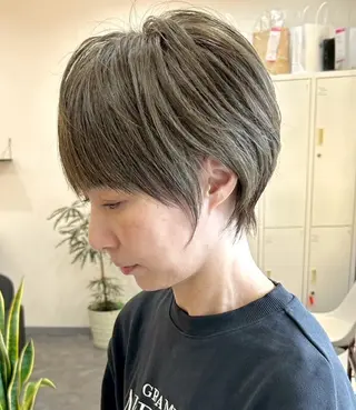 ショート カラー 近鉄奈良ショートヘア 清水力也のヘアスタイル