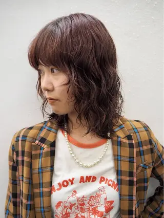 ミディアム パーマ Paddle所属・似合わせレイヤー/ ニュアンスパーマ高倉のヘアスタイル