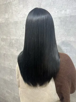 ロング カラー 紫音 cutwells郡山のヘアスタイル