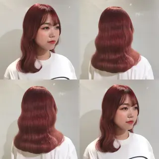 ミディアム カラー ヘアアレンジ 柔らか垢抜けｶﾗｰと ｶｯﾄ🫧ASUKAのヘアスタイル