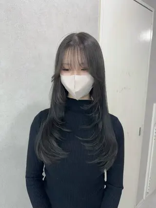 ロング カラー 赤み無し柔らかカラー 【梅田】madokaのヘアスタイル