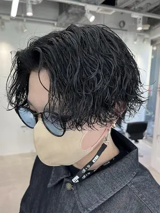 ショート パーマ メンズ fifth  SAKAE所属・SENTA✨メンズ パーマ✨fifth栄のヘアスタイル