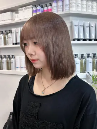 ミディアム カラー 💍モテる艶髪 透明感カラー💖のヘアスタイル