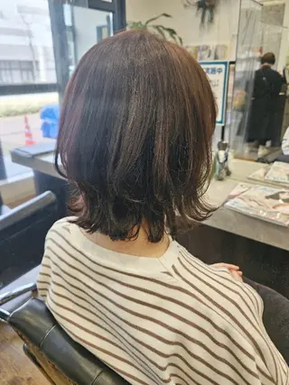 ミディアム カラー 関口 友菜のヘアスタイル