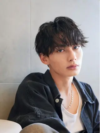 ミディアム パーマ メンズ 辻堂メンズ特化 YU-YAのヘアスタイル