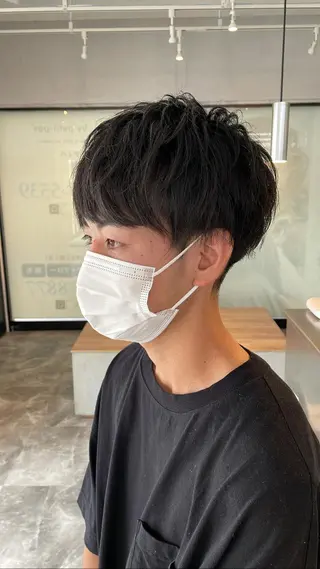 ショート センターパート/ ニュアンスパーマ正樹のヘアスタイル