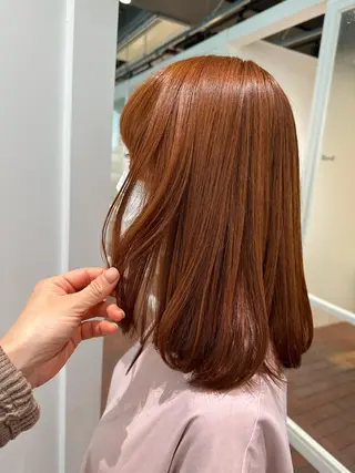 セミロング カラー マンツーマン 縮毛矯正/マユコのヘアスタイル