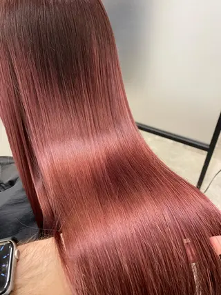 ロング カラー ヘアアレンジ 【艶髪×韓国風】 毛流れ職人 RYOのヘアスタイル