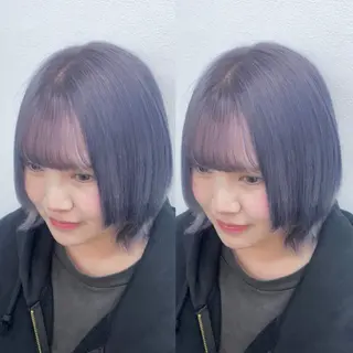 ミディアム カラー ハイトーン🎀 暖色系カラー🎀愛美のヘアスタイル