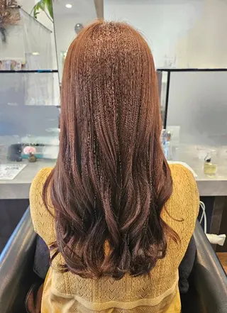 ロング カラー 関口 友菜のヘアスタイル