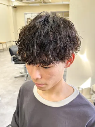 ショート パーマ メンズ メンズパーマ メンズ特化ryoのヘアスタイル