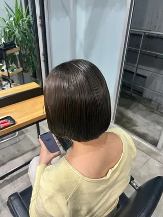 ミディアム ナチュラルカラー リタッチ　あんりのヘアスタイル