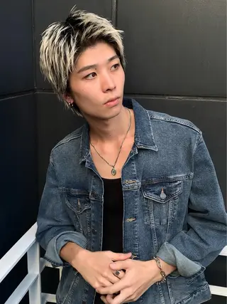 ショート メンズ 佐藤大翔🌐縮毛矯正 🌐メンズパーマのヘアスタイル